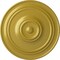 Ekena Millwork Classic Ceiling Medallion (For Canopies up to 5 1/2"), Hand-Painted Rich Gold, 21 7/8"OD x 2 3/8"P CM22CLRGS - alternate 1